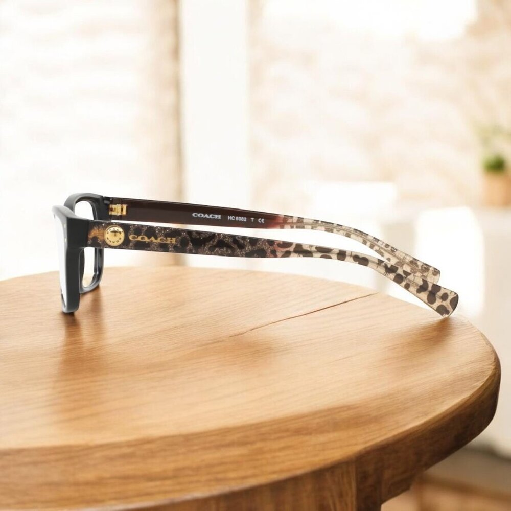Coach HC6082 Prescription Glasses–Black/Wild Beast Frames–Signature Coach Arms - Picture 3 of 9